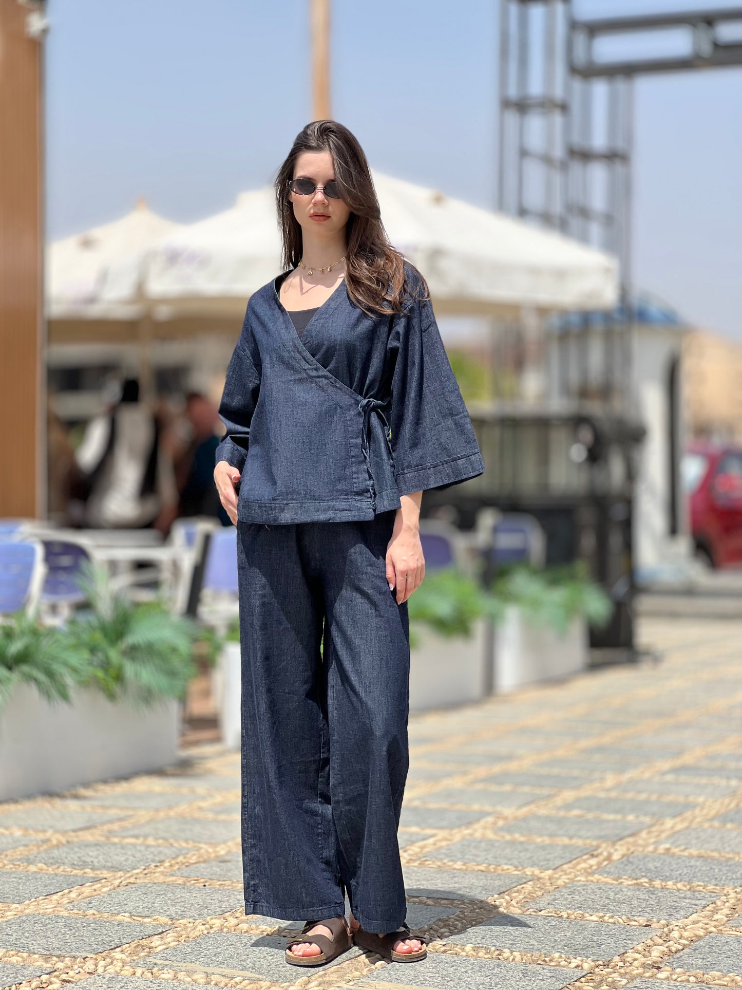 Wrap Denim Set