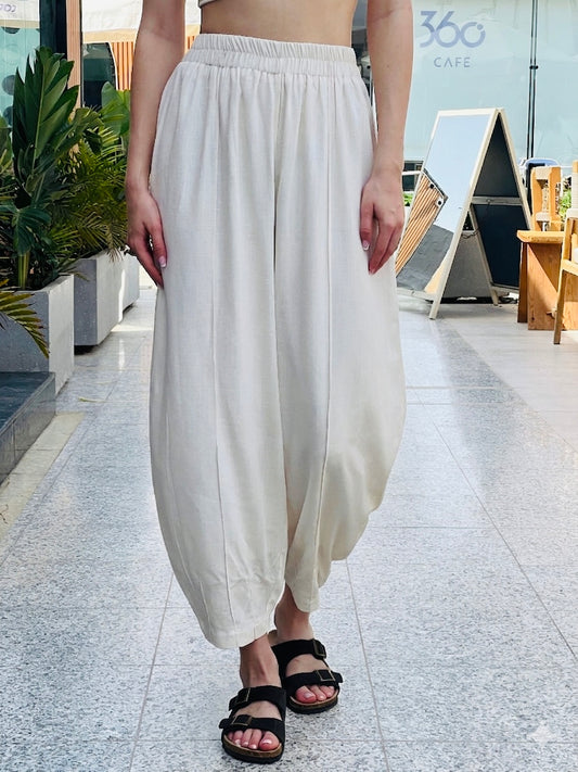 Cream colored Balloon Pants