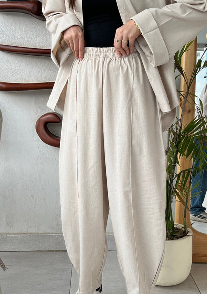 Beige Balloon pants