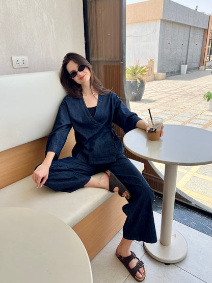 Wrap Denim Set