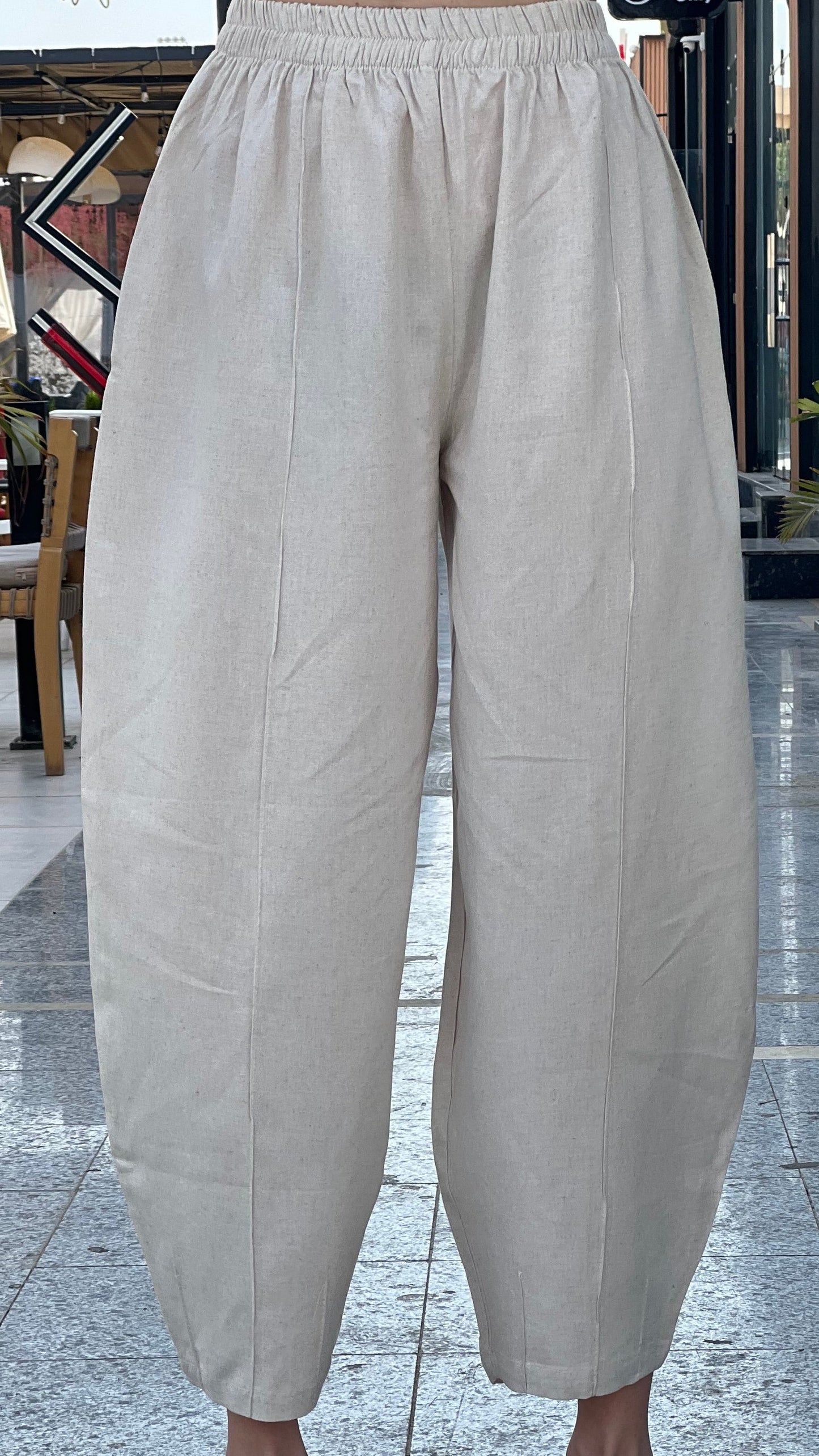 Beige Balloon pants