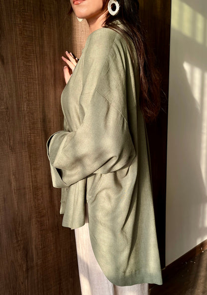 Olive Linen Shirt