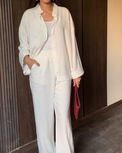 White linen set