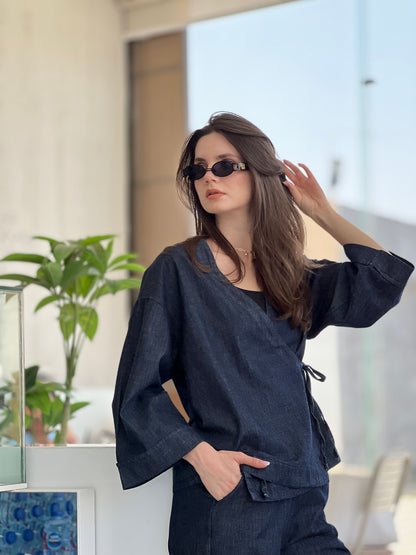 Wrap Denim Set