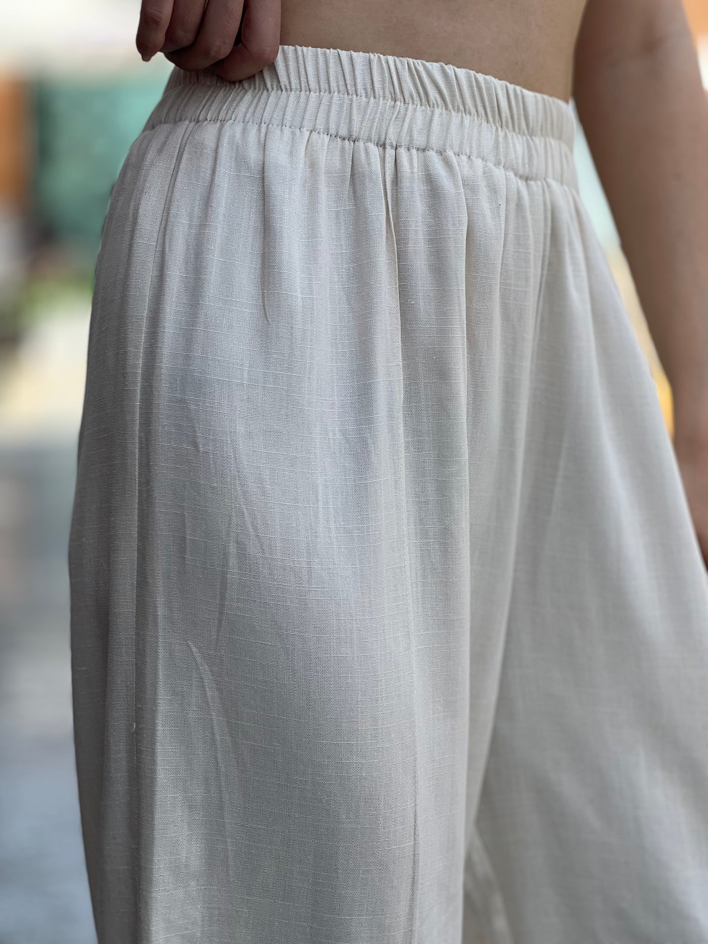 Cream colored Balloon Pants
